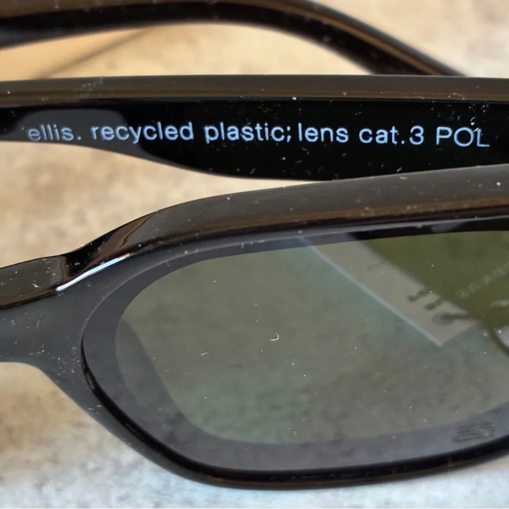 Szade “Ellis” Recycled Polarized Sunglasses – Black | NWT